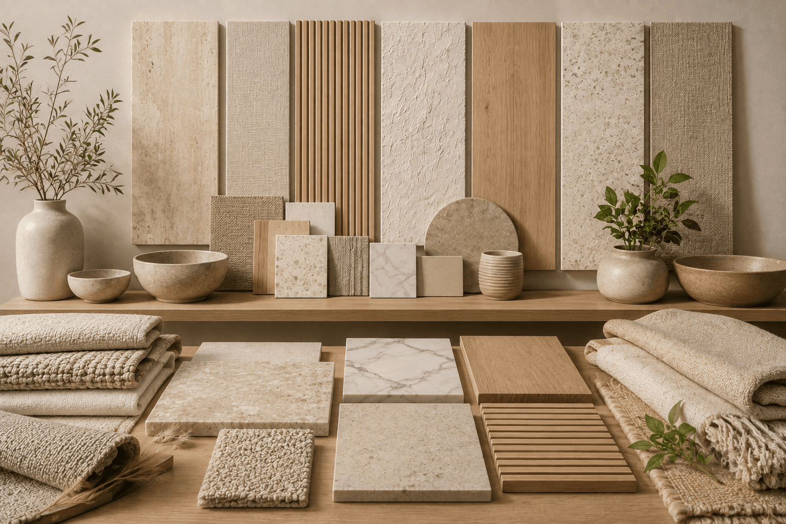 Natural neutral interior material collection