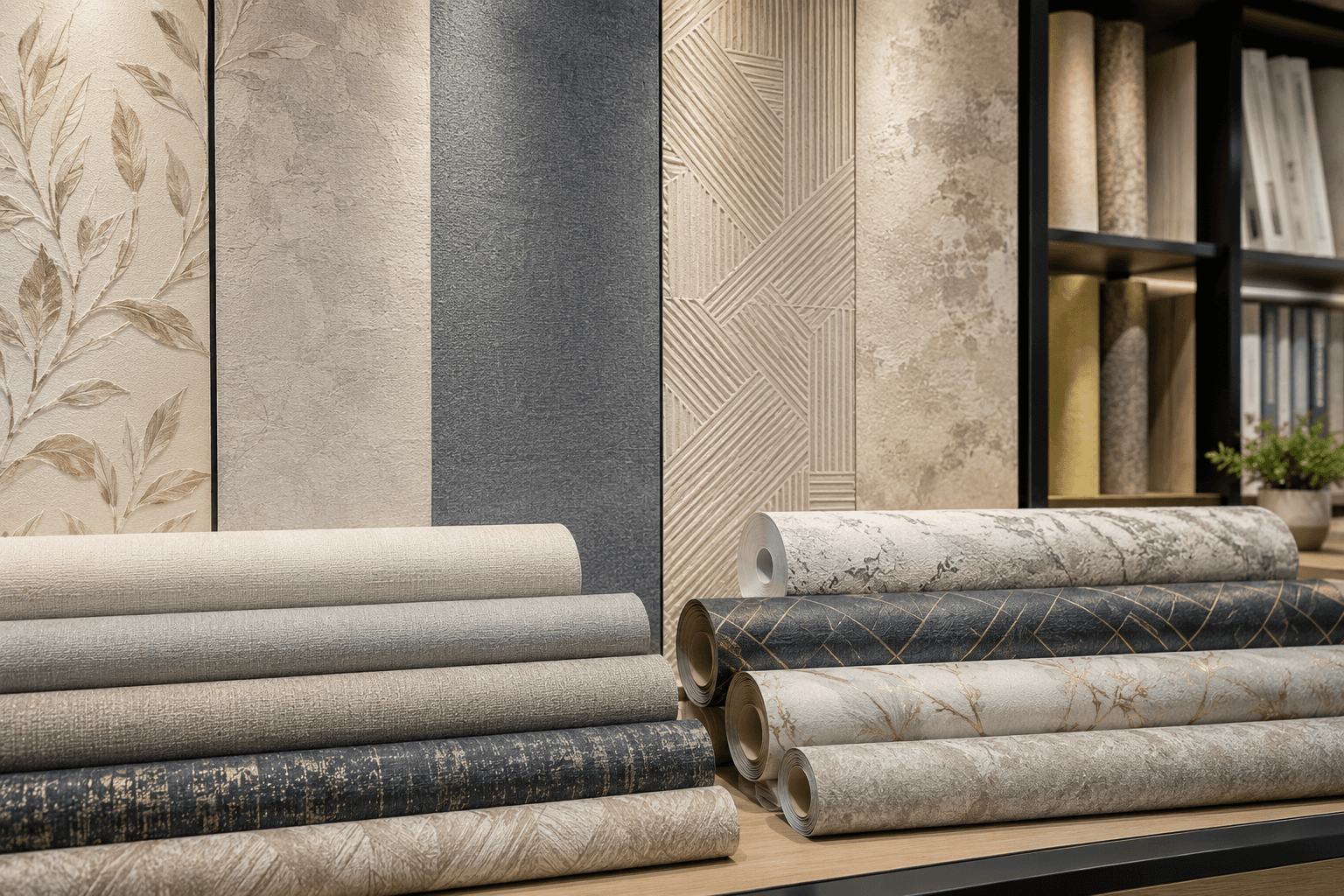 Premium wallpaper and wallcovering samples