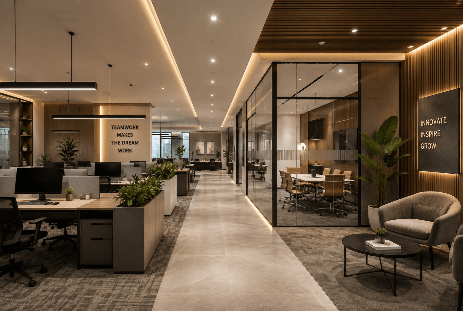Modern commercial interior and office fit-out by Decovista