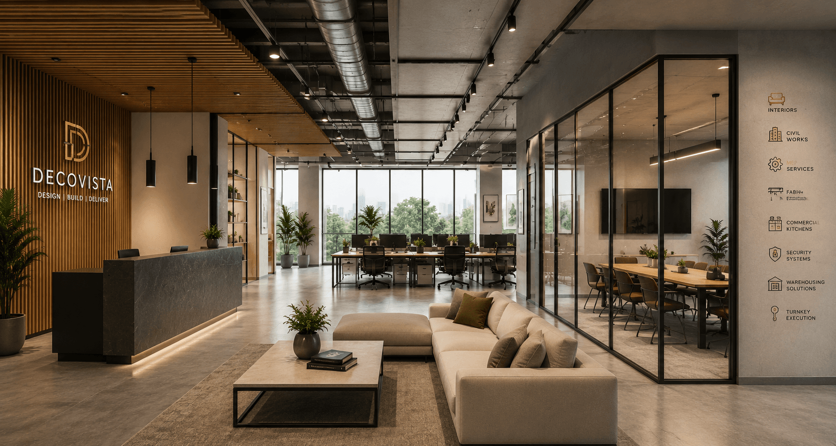 Interior design and project execution by DecoVista